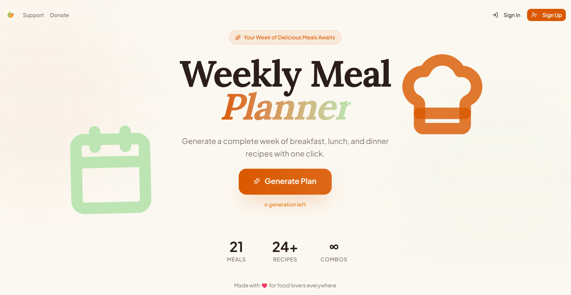 Weekly Meal Planner